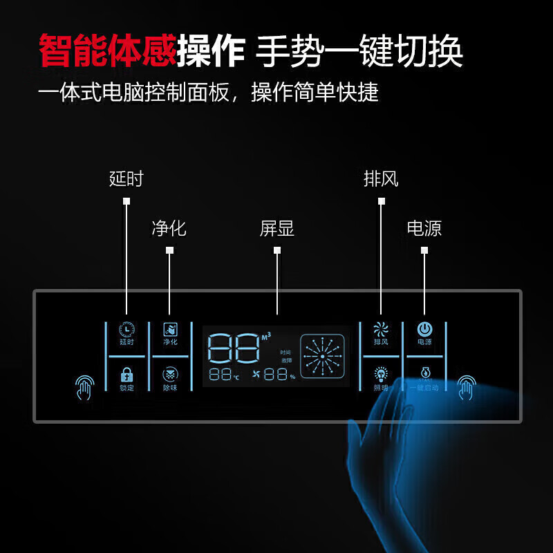 麥大廚商用1.5米鋁電場(chǎng)油煙凈化一體機(jī)380v